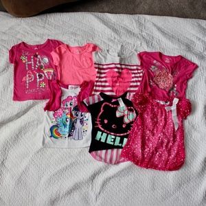 Girls 4T Short Sleeved shirts various brand bundle